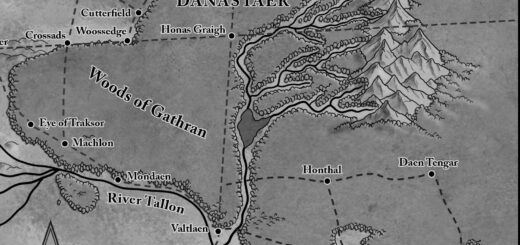 Map of Danastaer from Ulff Lehmann's Shattered series