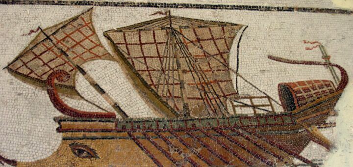 Roman Trireme with oars