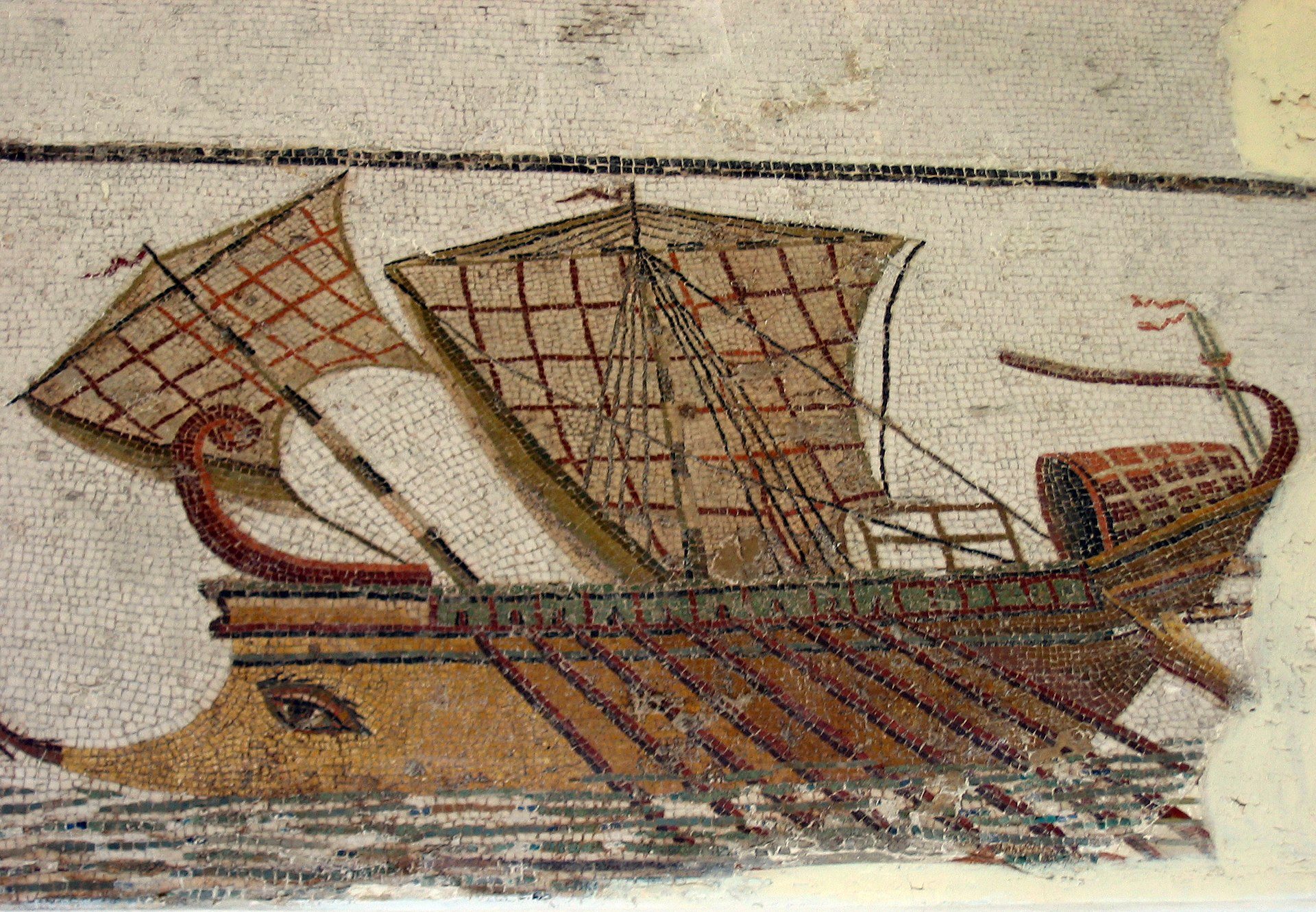 Roman Trireme with oars